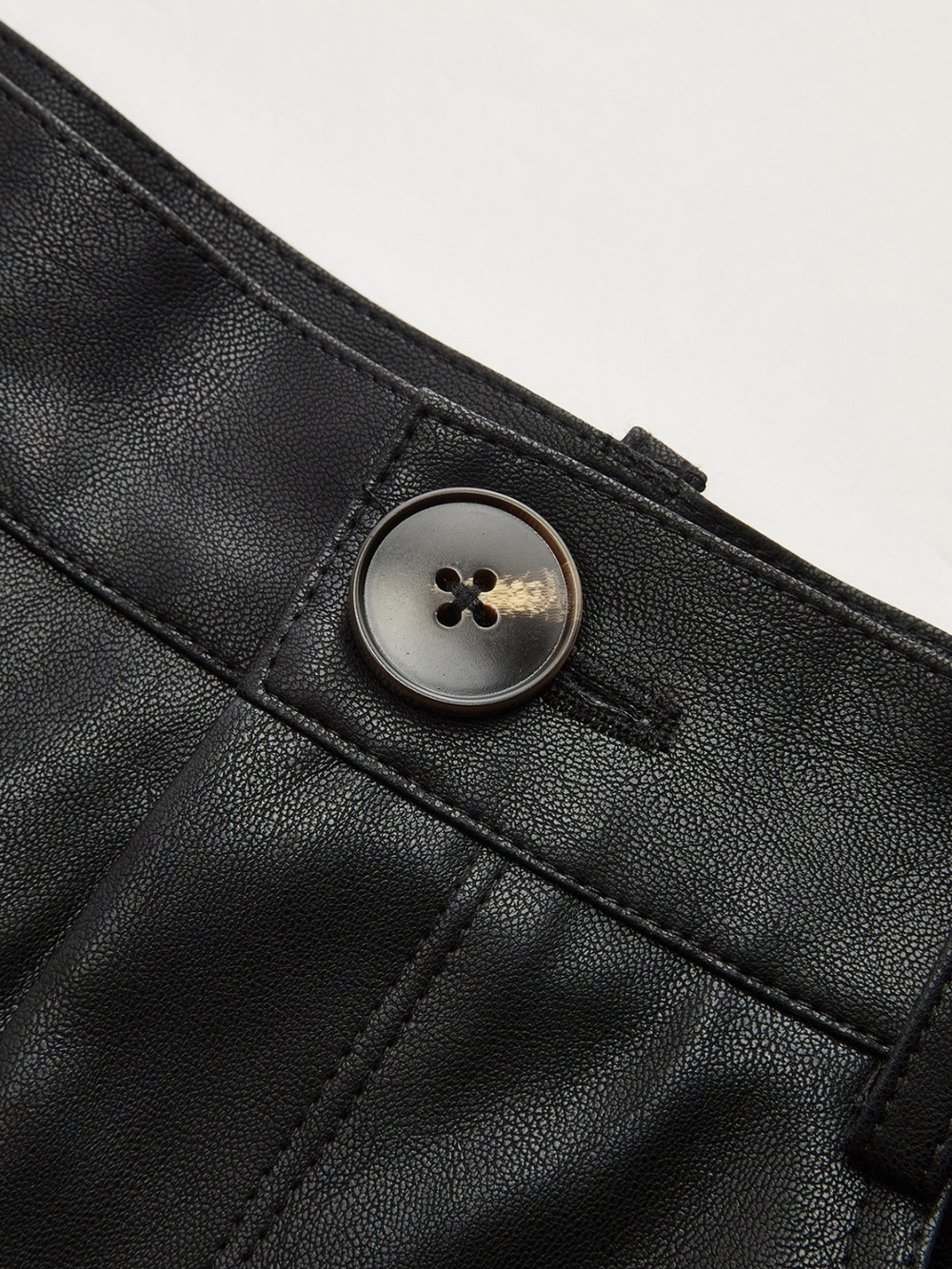 Commense Two-Tone Black and Brown Midi Skirt - Picture 4 of 6